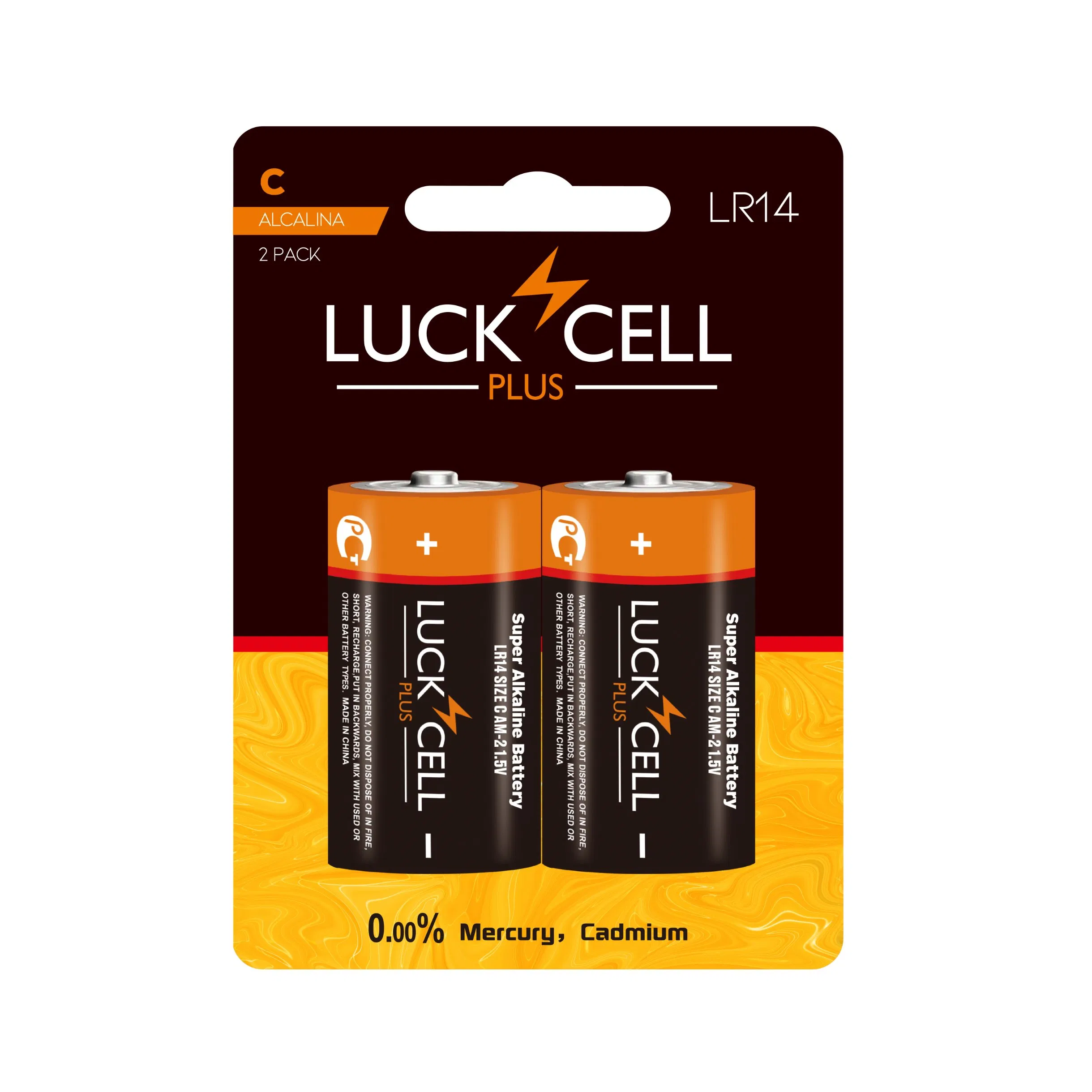 Батарейка алкалиновая LR14 (C) 1.5V LUCKCELL