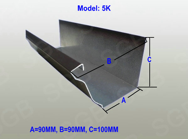 Cameroon Aluminum Alloy Rainwater Gutters and Down Pipe System Lowest Price Copper Black Brown Color