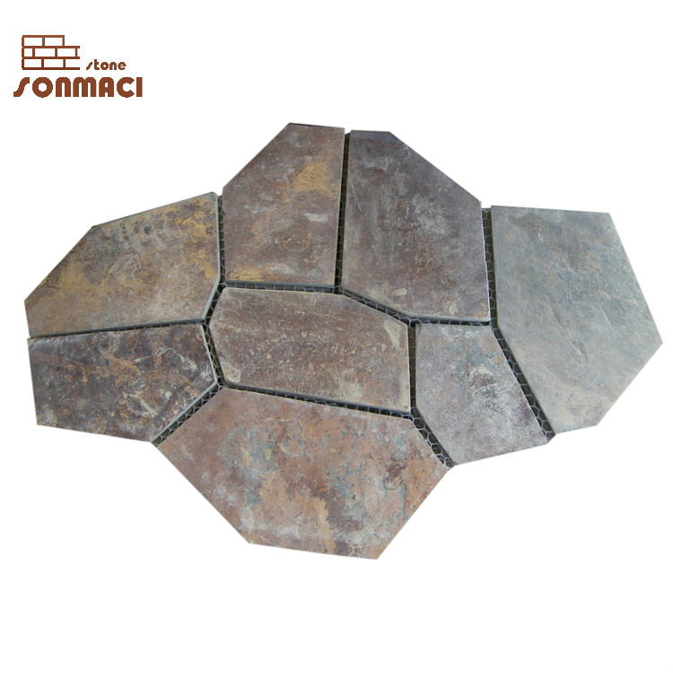 Rustic Irregular Slate Flagstone for Landscape Flooring