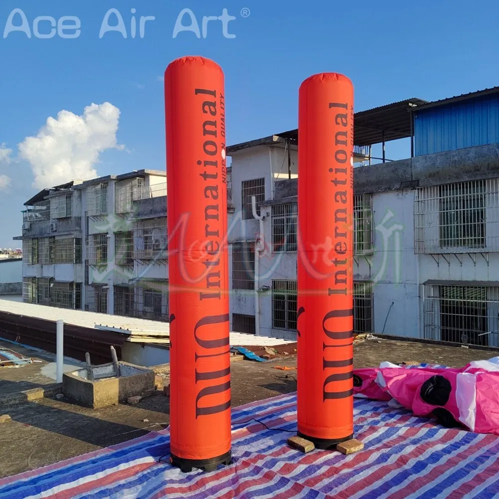Customized 3mh Inflatable Standing Pillars Column with LED Lighting for Club Bars Decoration