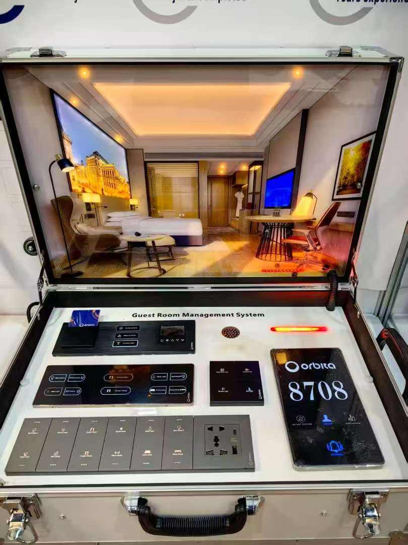 High Quality Electric Biometric LED Light Free Logo Customed Best Price Identification Products Hotel Room Touch Screen Door Number Plates