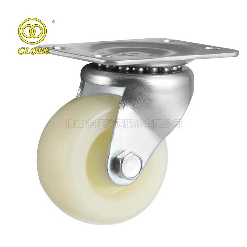 75mm PU/TPR/Nylon Trolley Furniture Equipment Top Plate Fix Caster Wheel