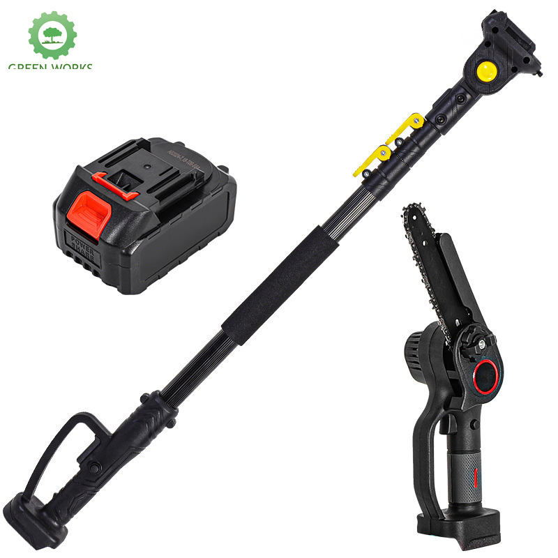 Pole High Portable Cordless Electric Chainsaw - Compact, Brushless Lithium - Ideal for Tree Trimming
