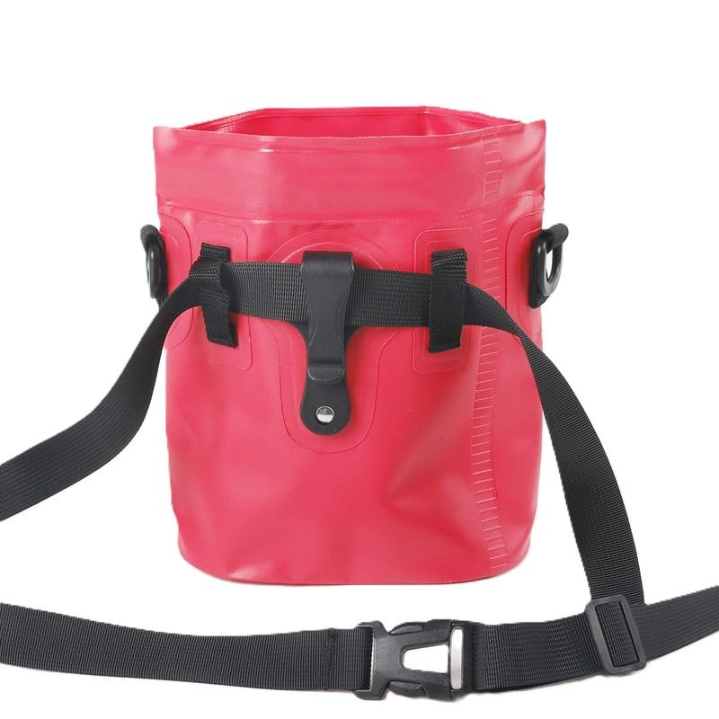 PVC Waterproof Outdoor Portable Treat Storage Holder Travel Wash Water Bucket