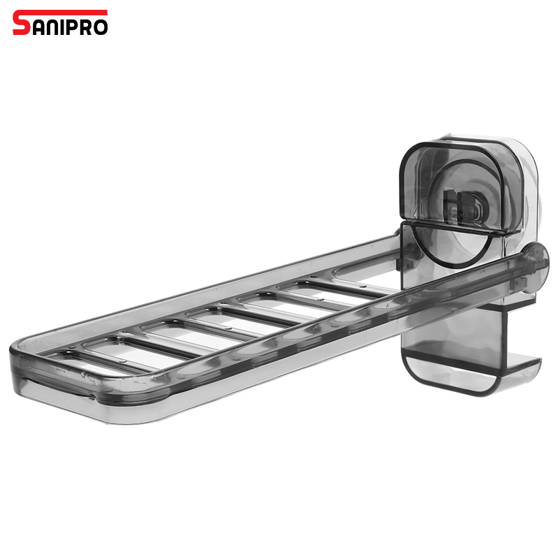 Sanipro Suction Cup Punch-Free Folding Laundry Hanger Living Room Applicable Detachable Foldable Clothes Drying Rack for Travel