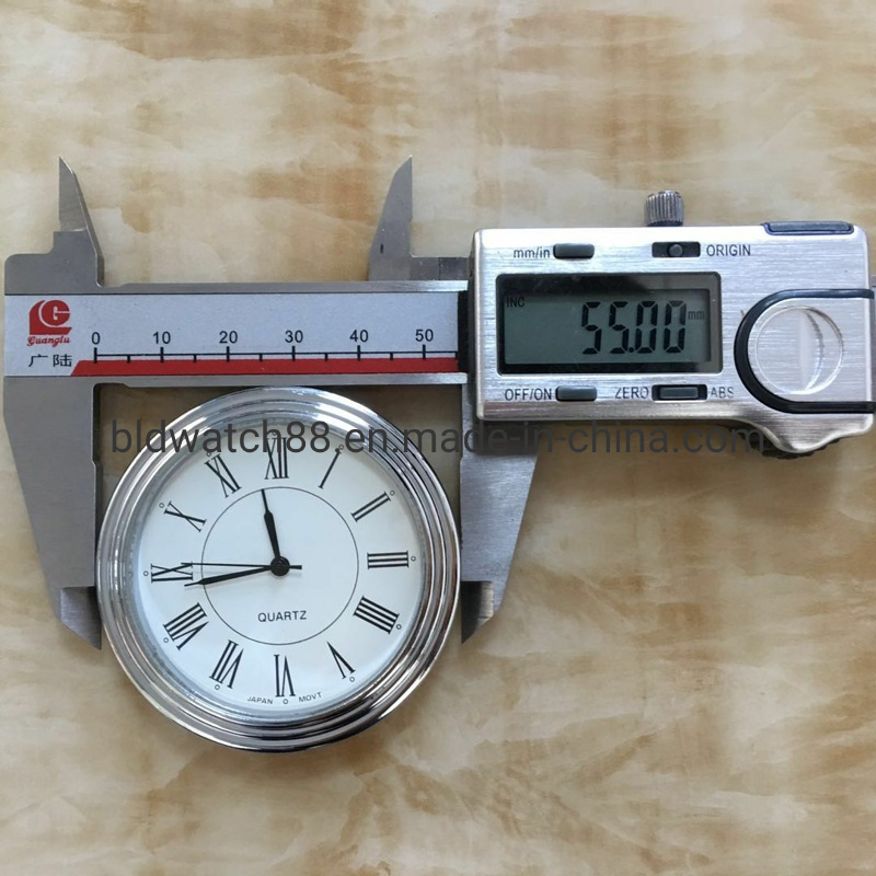 Customized Fitups Clock Mini Metal Quartz Small Clock Inserts