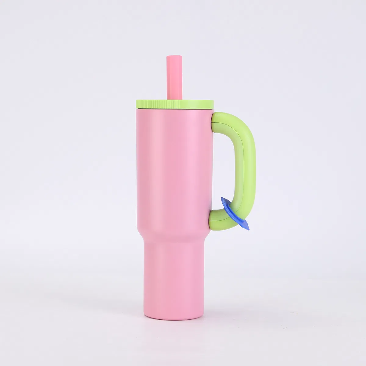 Portable Vacuum Thermo with Handle and Straw 40oz Stainless Steel Travel Tumbler