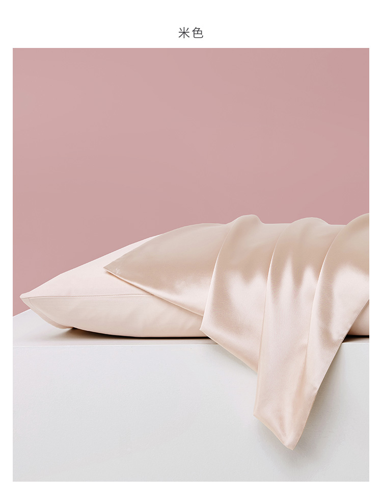 Hot Selling Wholesale Customized High Quality Silk Pillowcase 25mm 22mm 19mm 100% Natural Mulberry Raw Silk 6A Grade Silk Fabric Pillowcase for Sleeping