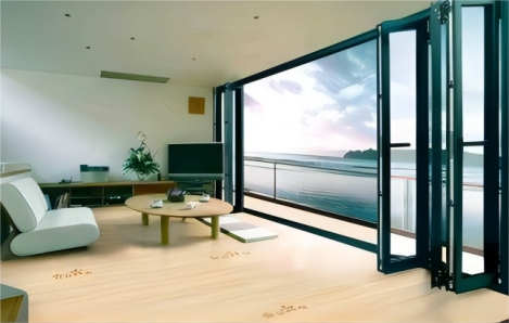 Salzburg Series Heavy-Duty Aluminum Folding Door Space-Saving Design Factory Price Customizable