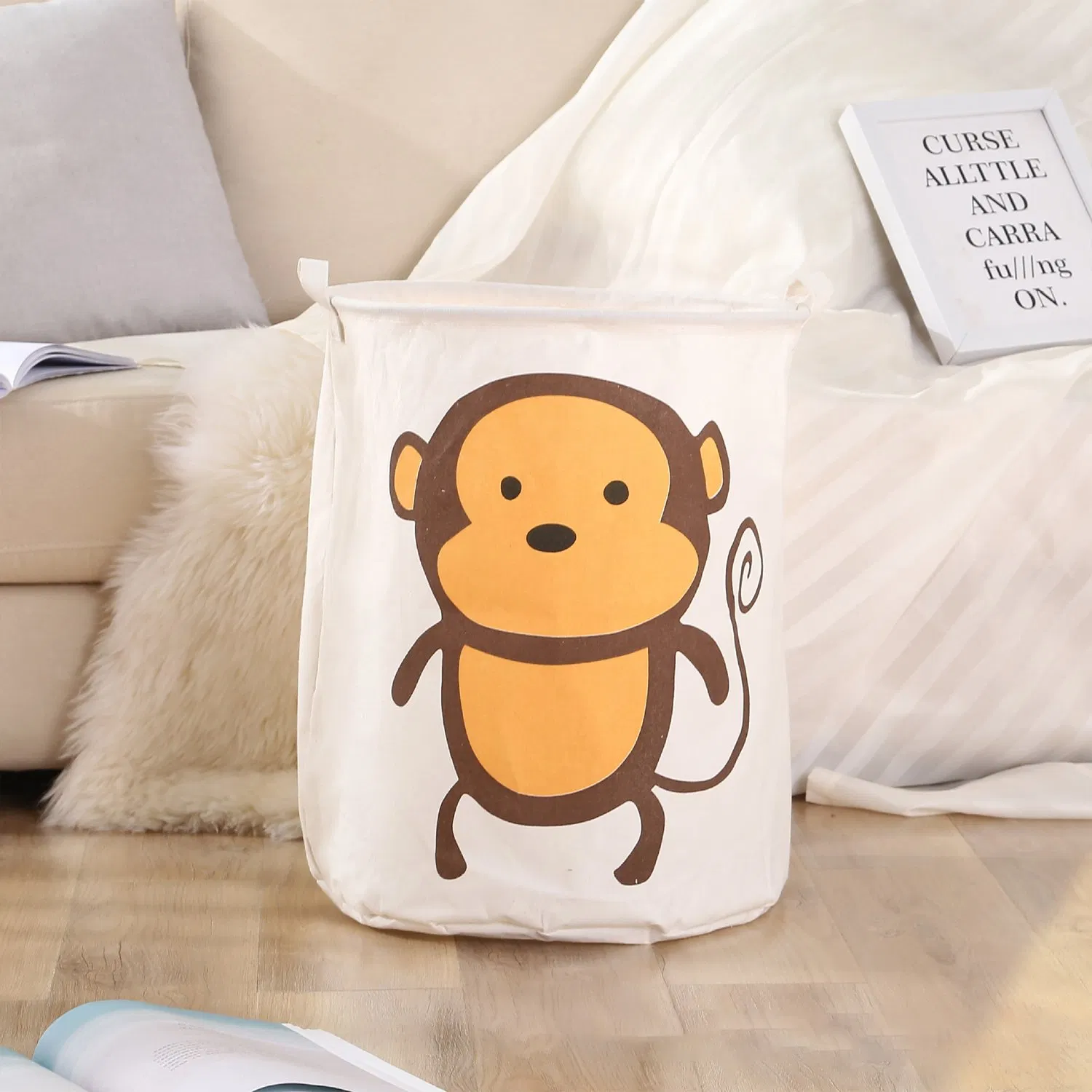 Laundry Basket Toys Fabric Clothes Toy Storage Basket Miscellaneous Storage Box