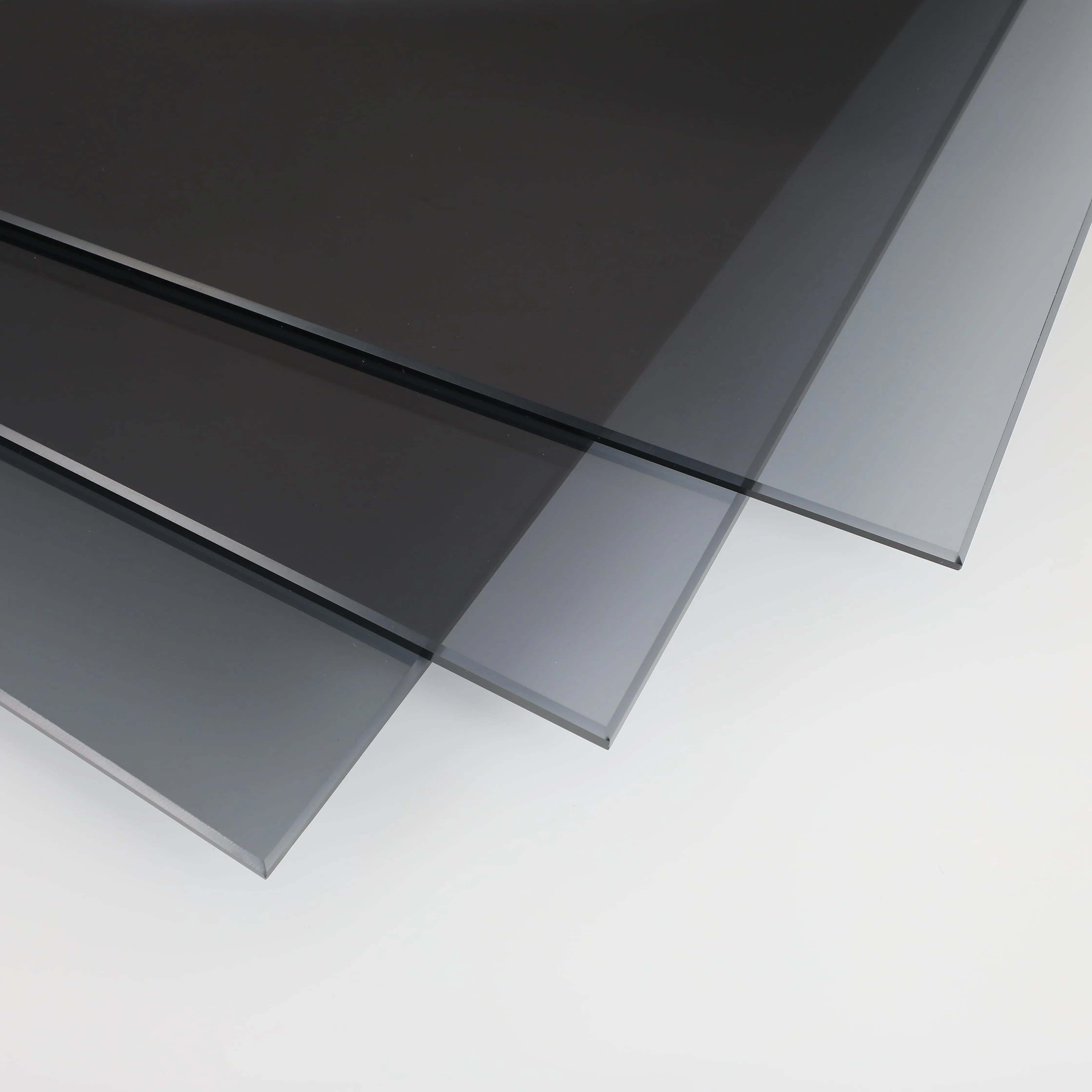 6.38mm to 40.28 mm PVB Grey Tinted Toughened Laminated Glass Balustrade Panels