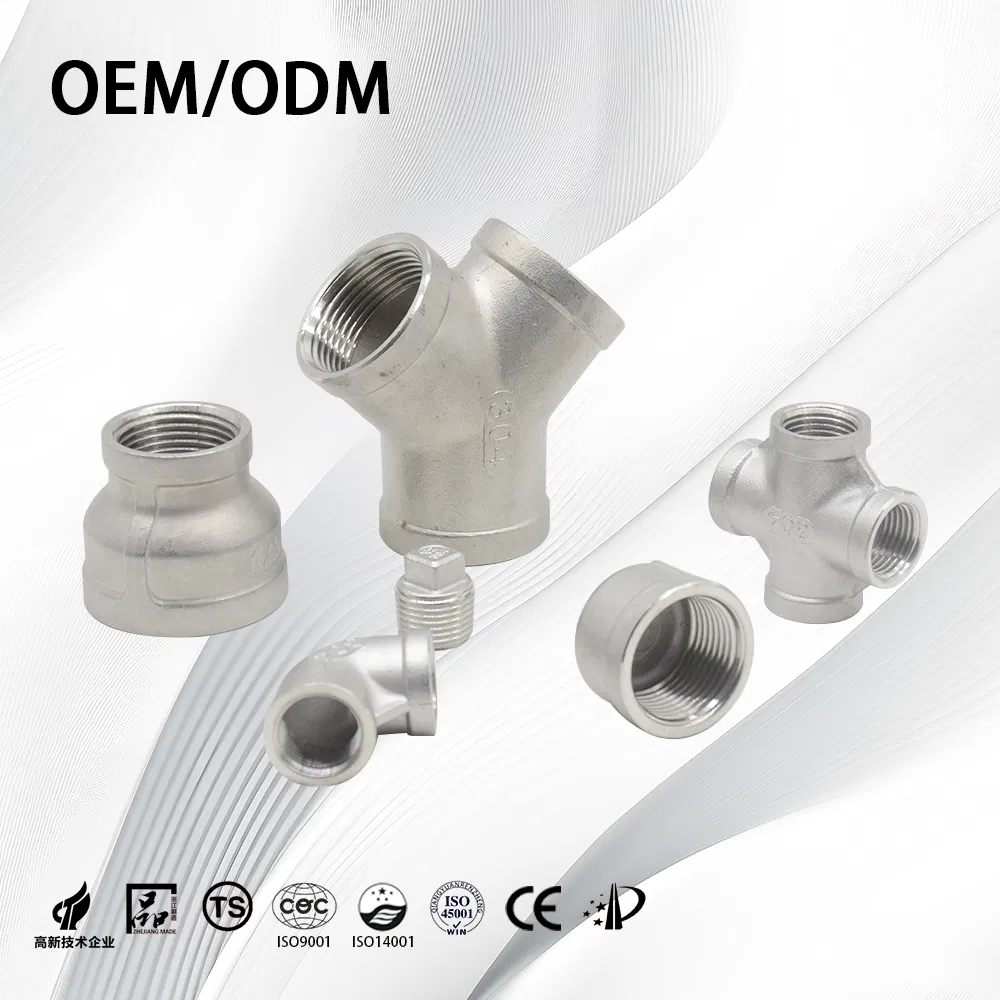 Stainless Steel 201/304/316 High Pressure Thick-Walled Pipe-Fittings Cross for Piping System