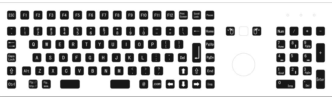 Durable IP68 Waterproof Metal Keyboard for Rugged Use