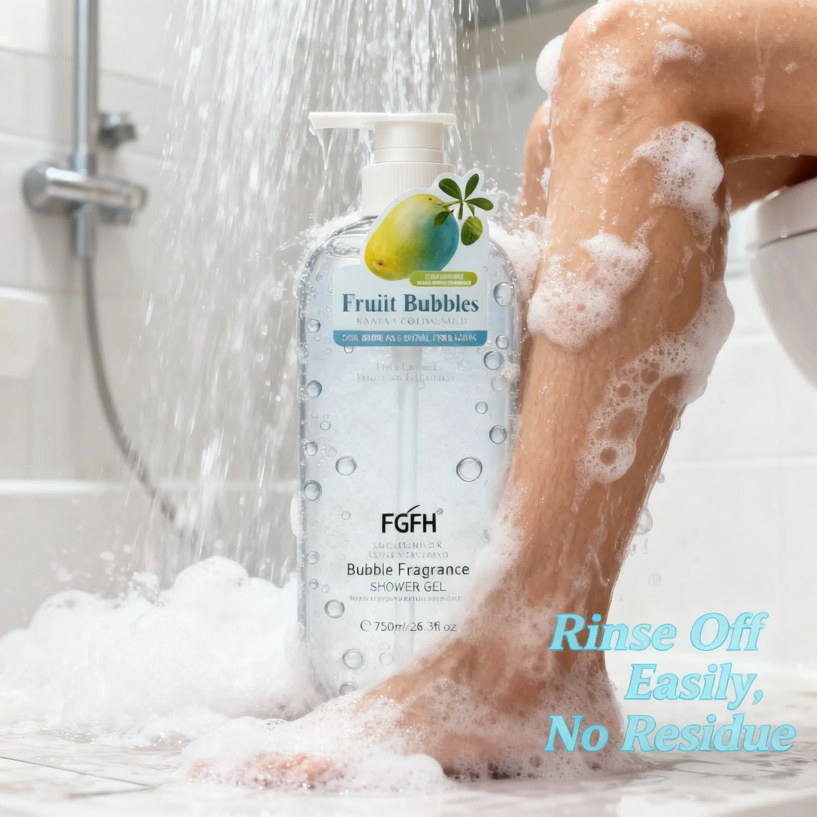 High Quality Body Wash 500ml Acid Floral Fruity Fragrance Organic Natural Shower Gel