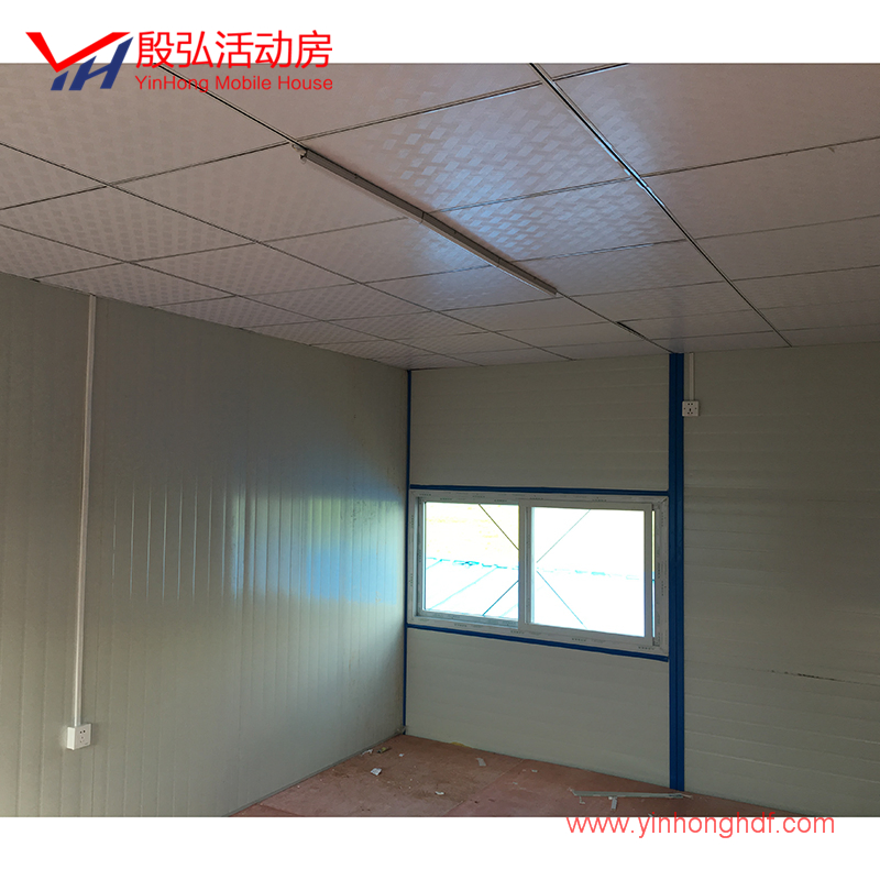 Double Slope Temporary Modular Office Prefabricated Mobile House