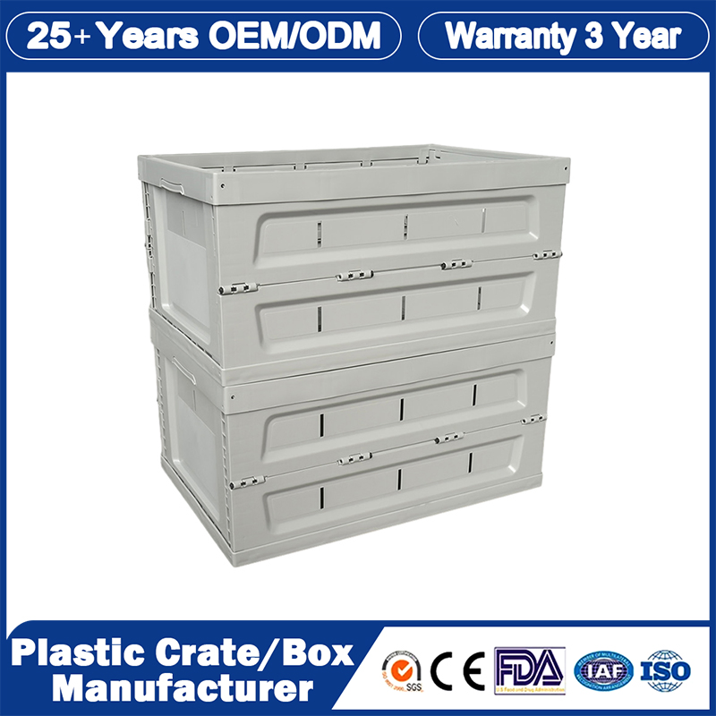 Nestable Plastic Moving/Tote Crate Small PP Plastic Storage/EU Auto Parts/Logistics/Turnover Boxes Larvae Farming Tray Automated Storage Container