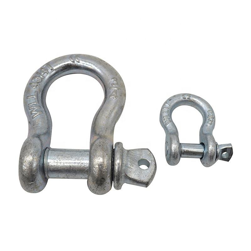 Shackle, High Quality Riggings Large D Type Galvanized BS3032 Large D Shackle M20 M28 16mm, ISO9001: CE