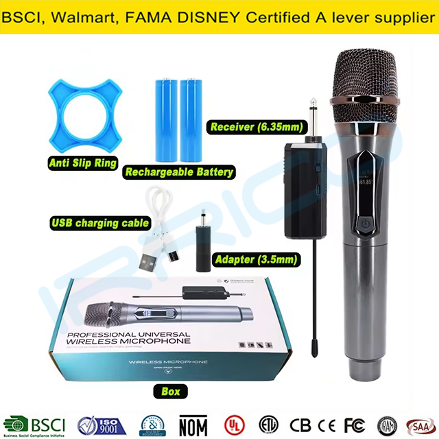 Irrico UHF Wireless Microphone Tiktok Mic Professional Microfono Wireless System Micro Handheld Microphone