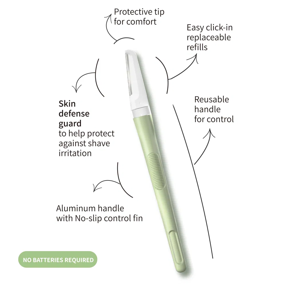 High Quality Dermaplaning Tool Eyebrow Razor Metal Handle Makeup Razor