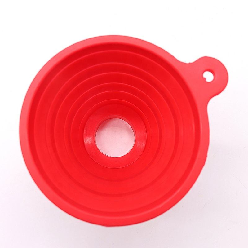 Foldable Food Grade Silicone Collapsible Funnel for Wide Mouth Regular Canning Jars
