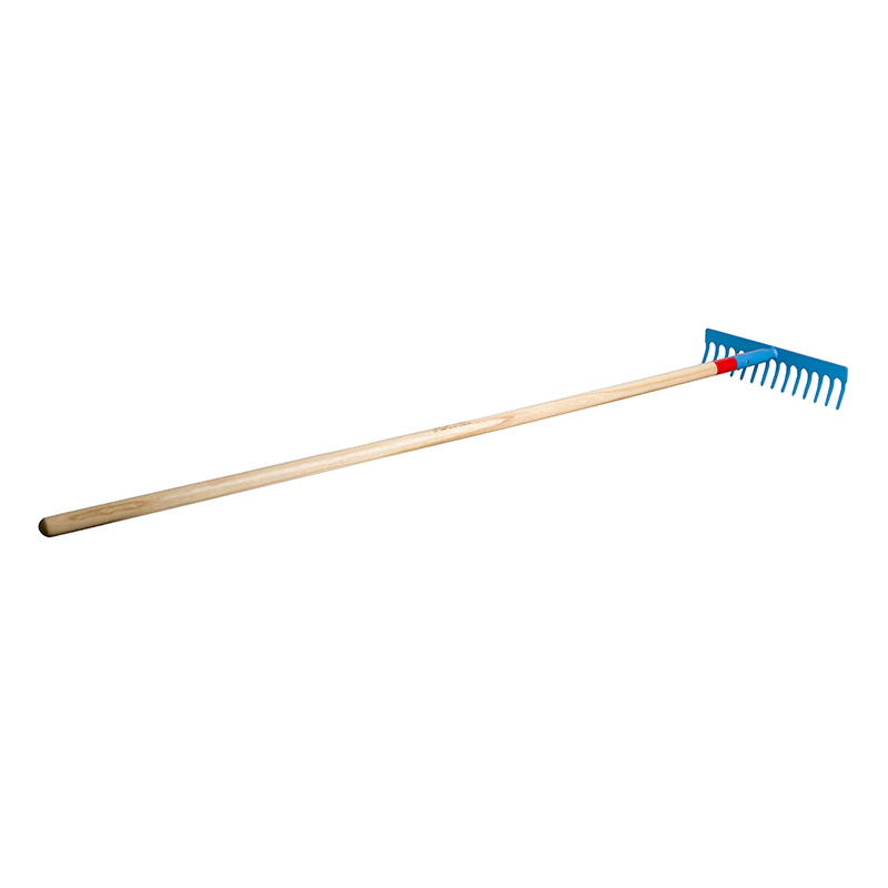 Fixtec 1450mm/1380mm Garden Rake 14teeth with Wooden Handle