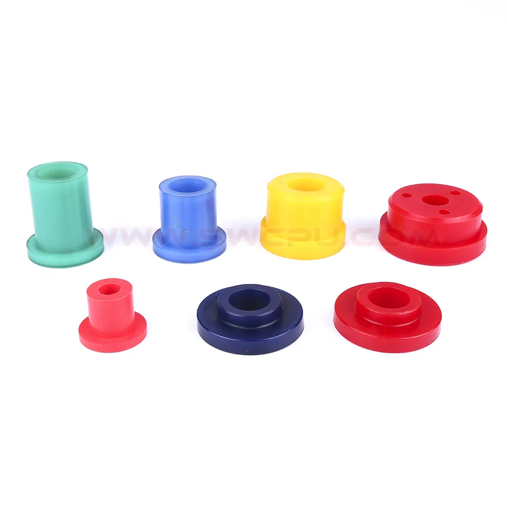 Customize Casting Molding Polyurethane HDPE Silicone Rubber Bushing, Flange Sleeve Bushing
