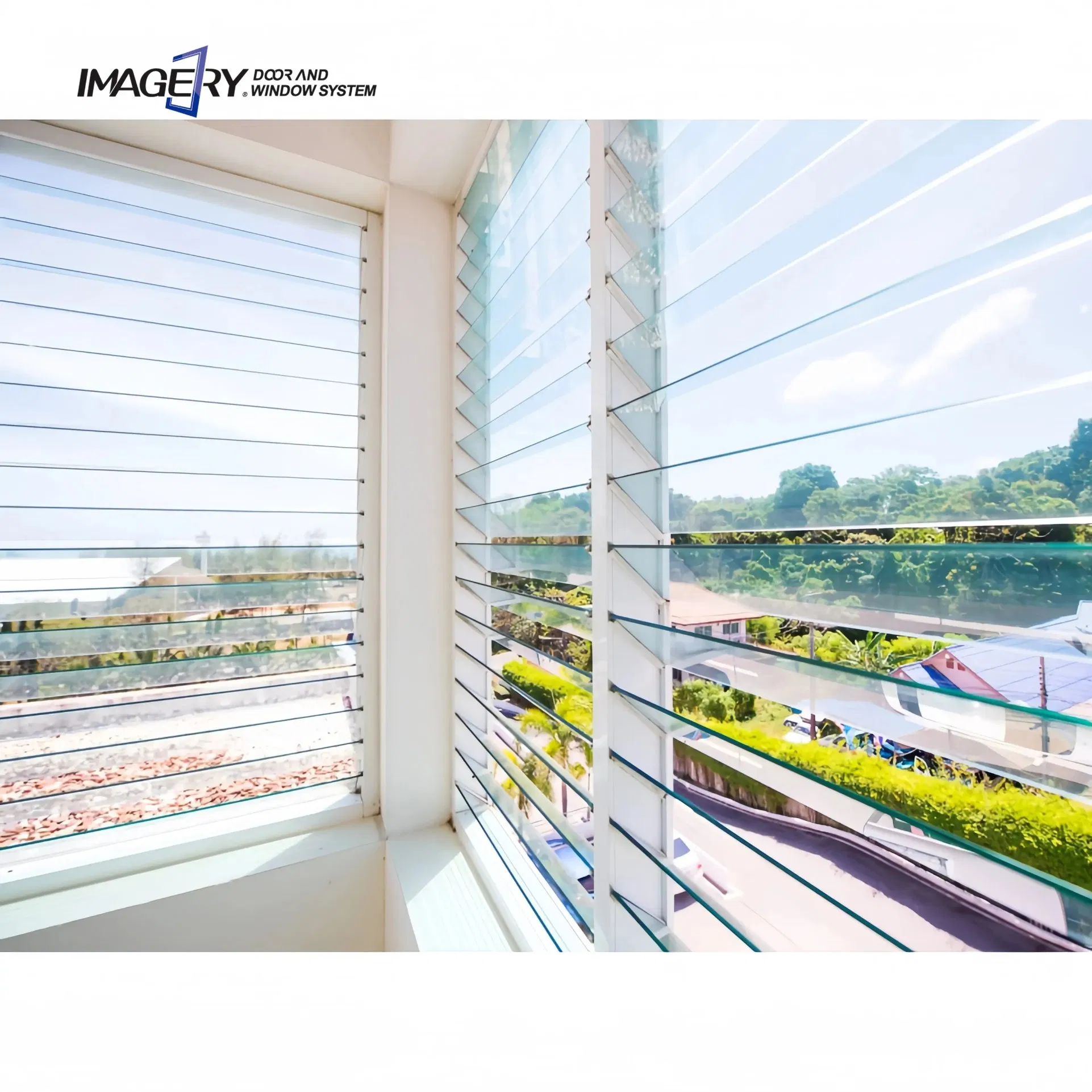 Customized Size Temperred Jalousie Morden Window Shutter Glass Louver with Factory Price