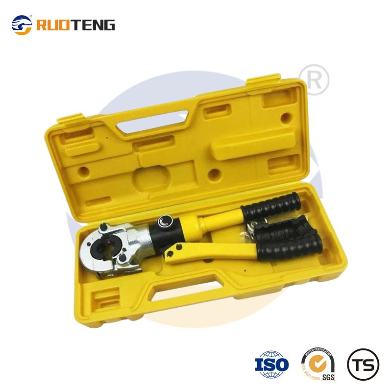 [Ruoteng] Hydraulic Stainless Steel Pipe Press Tool Kit for 1'' Jaw Dies Gear Puller Crimping Tee Copper Fitting Pex Pipes Meeting HVAC