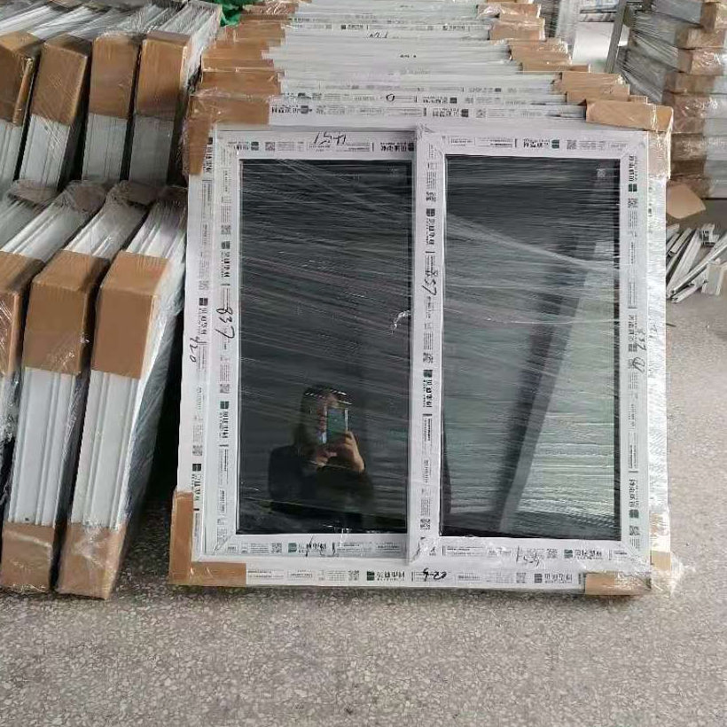 Factory Direct Sale UPVC PVC Sliding Windows with Hurricane Impact Glass for Bahamas