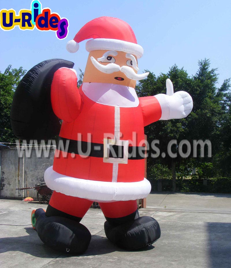 Festive Inflatable Christmas Santaman Ideal for Promotions and Advertising Events