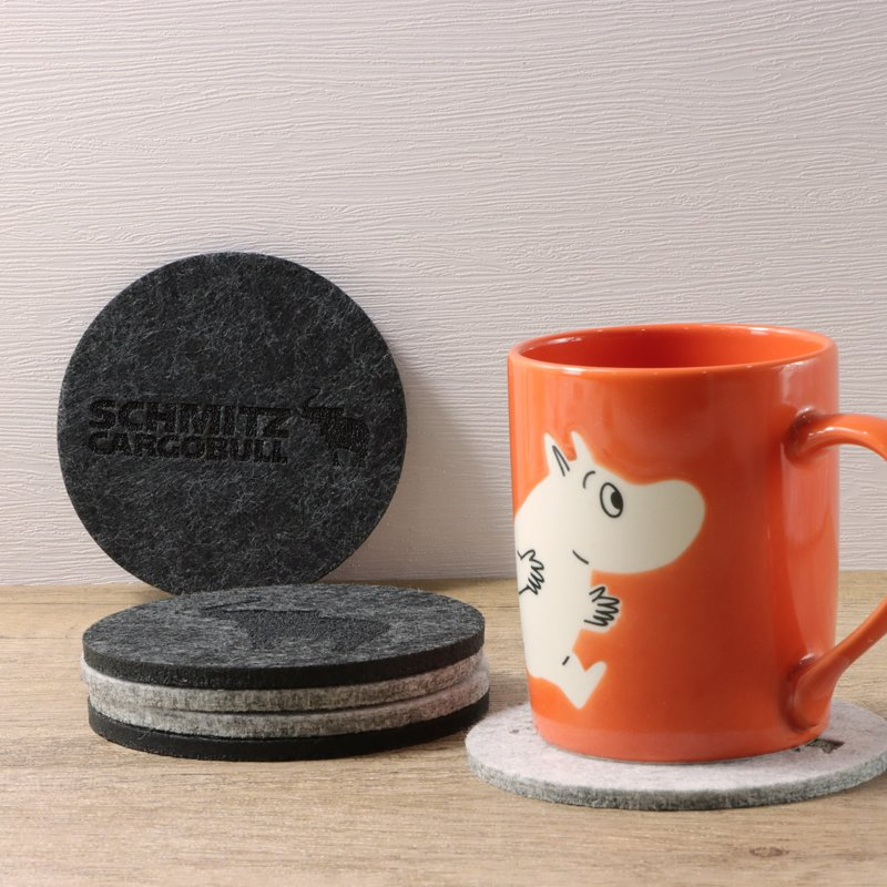 Heat-Resistant Anti-Skidding Halloween Cup Mats Hollow Cartoon Placemat Felt Dinner Table Decor Coaster