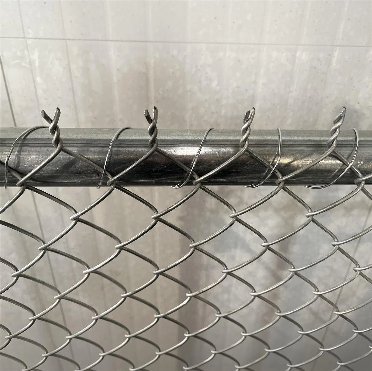 Bonkfc PVC Coated Fence Iron Steel Woven Steel Wire Mesh High Security Industrial Diamond Mesh Fence Airport Fence Mesh Garden Fence Galvanized Chain Link Fence