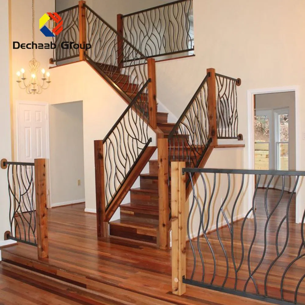 New Modern Luxury Simple Wrought Iron Stain Steel Stair Railing