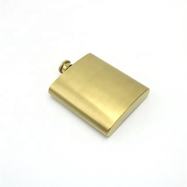 Stainless Steel 5oz 6oz Copper Golden Silver High Quality Whisky Vodka Metal Hip Flask for Langs Supreme Pinky