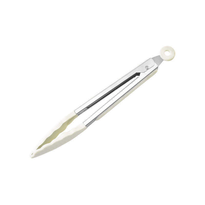 Cooking Tongs, Premium Silicone Free Non-Stick Stainless Steel BBQ Grilling Food Tongs