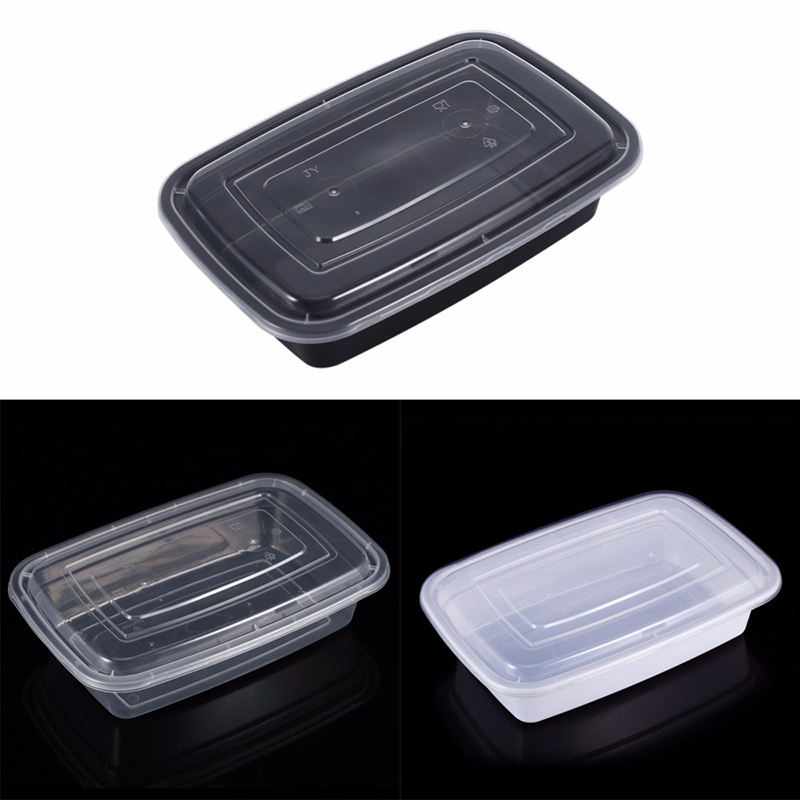 Disposable Plastic PP Round Microwave Food Container with Lid