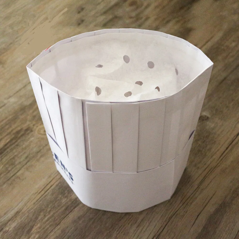 Protective Disposable Paper Chef′ S Hat Round Top