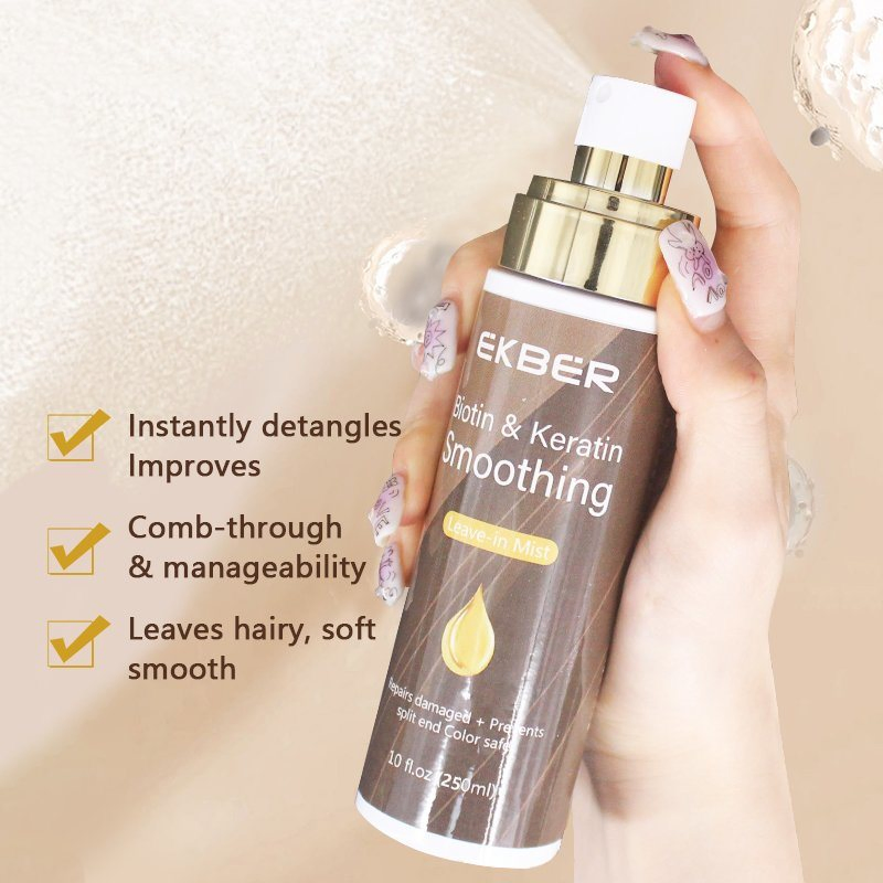 Repair Leave-in Conditioner Spray Detangler Grow Long Biotin Organic Leave in Anti Frizz Deep Conditioner Spray