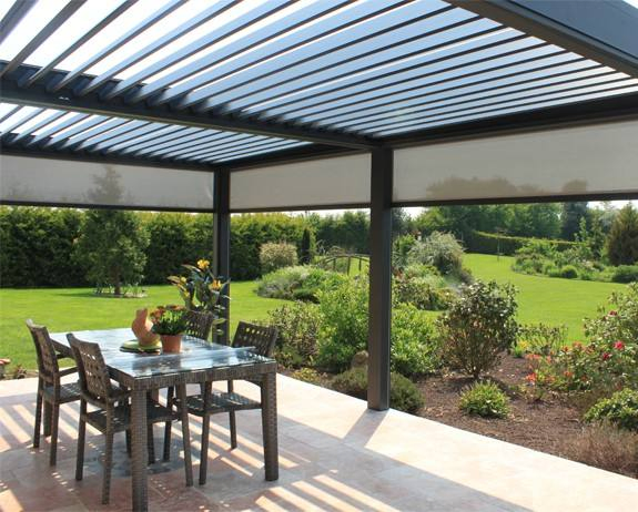Premium Aluminum Pergola with Retractable Canopy for Outdoor Relaxation