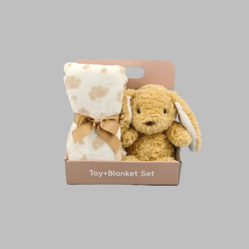 Wholesale Animal Toys with Blanket Cozy Plush Baby Security Blanket Loveys for Baby Girls Boys Animal Face