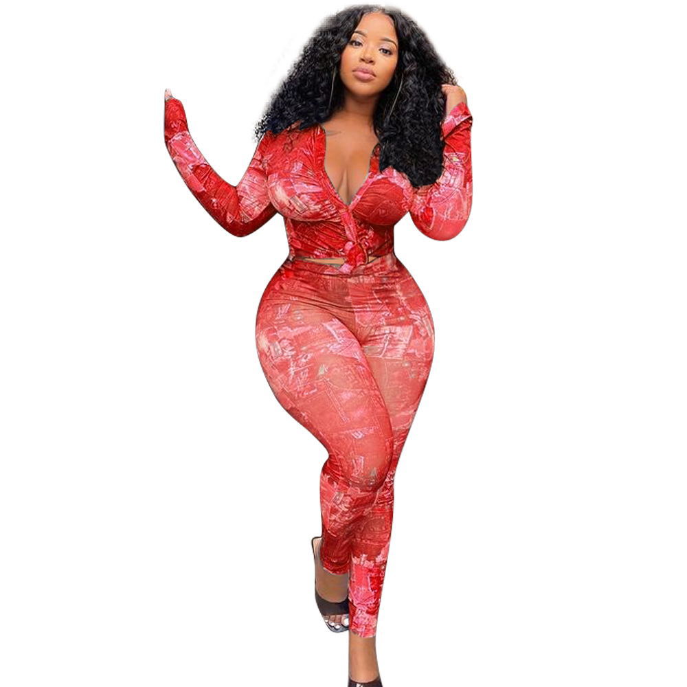 Комплект женский осенний рубашка и брюки больших размеров