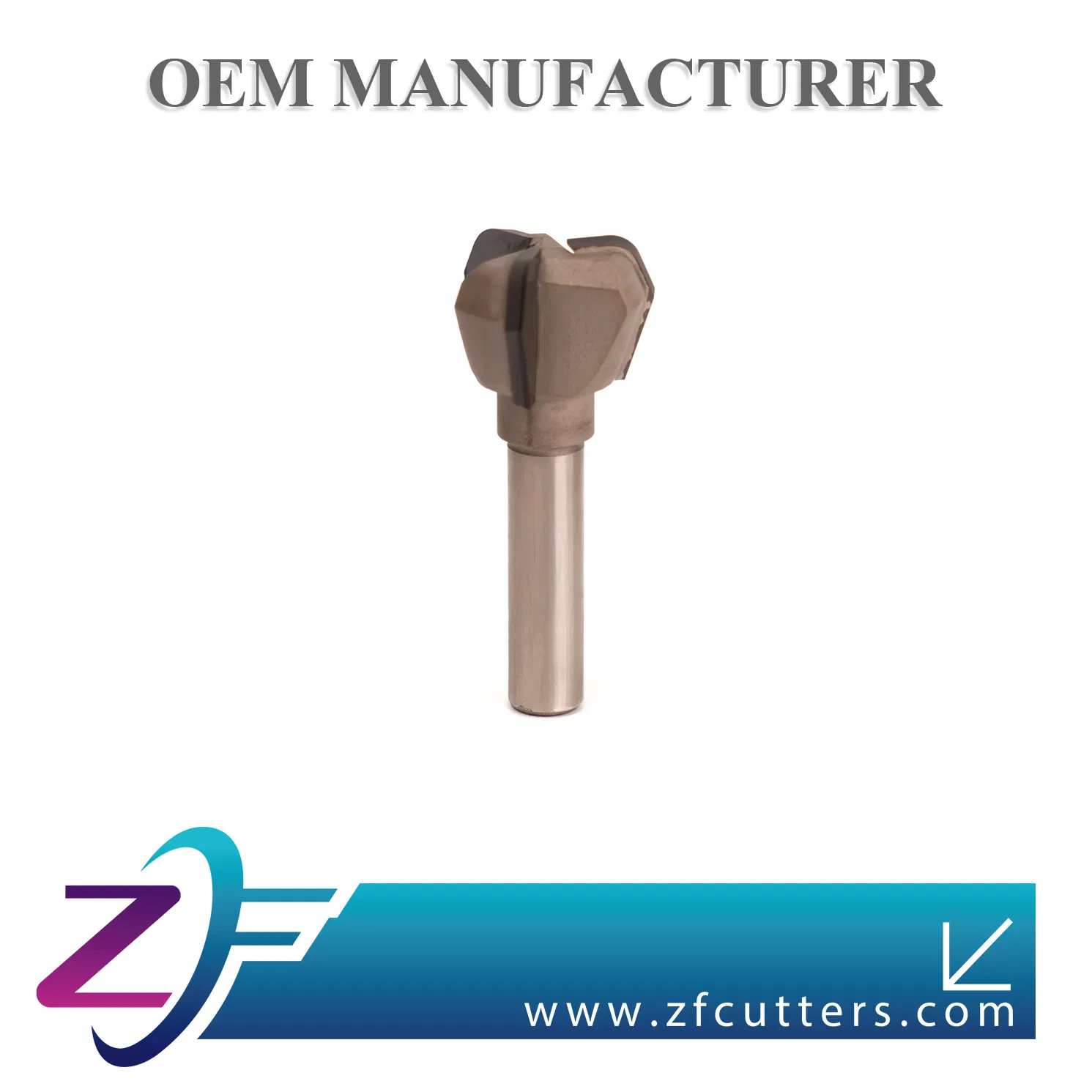 High-Precision PCD Diamond End Mill with HSS Shank for Eyeglass Frames