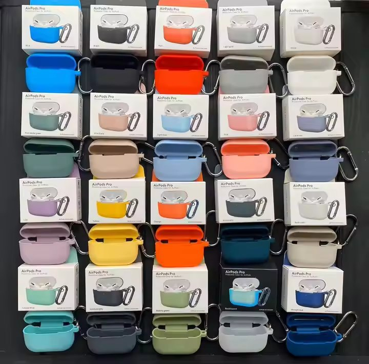 Ударопрочный силиконовый чехол для наушников с беспроводной зарядкой