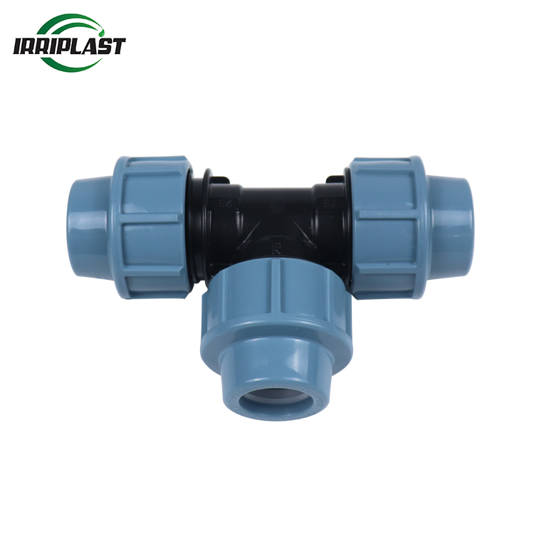 HDPE PP Compression Fittings Equal Tee