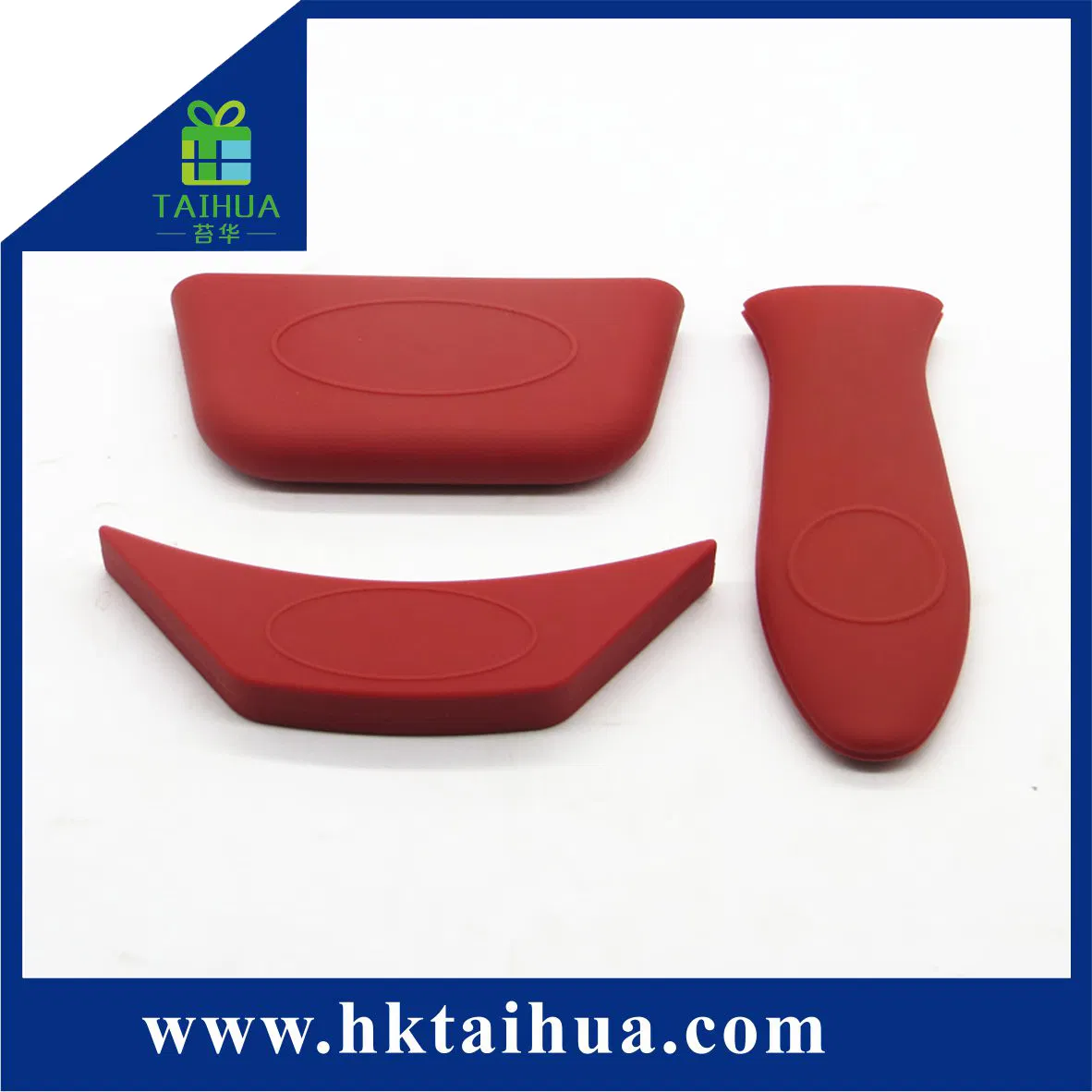 Anti Heat and Skid Reusable Silicone Rubber Sleeve Set for Fire Kitchenware