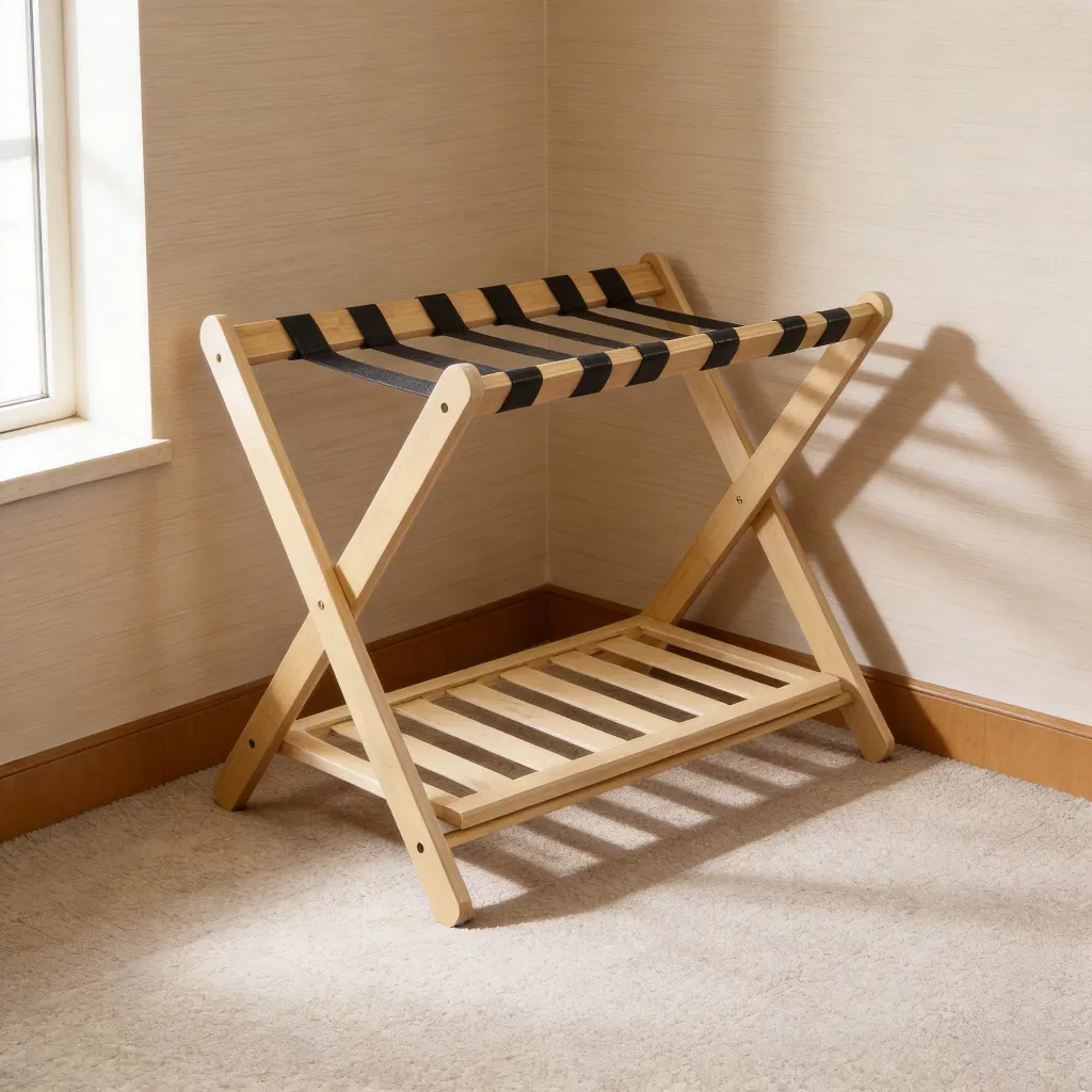 Sturdy Foldable Heavy Duty Storage Organizer Space Saving Home Entryway Foyer Luggage Rack