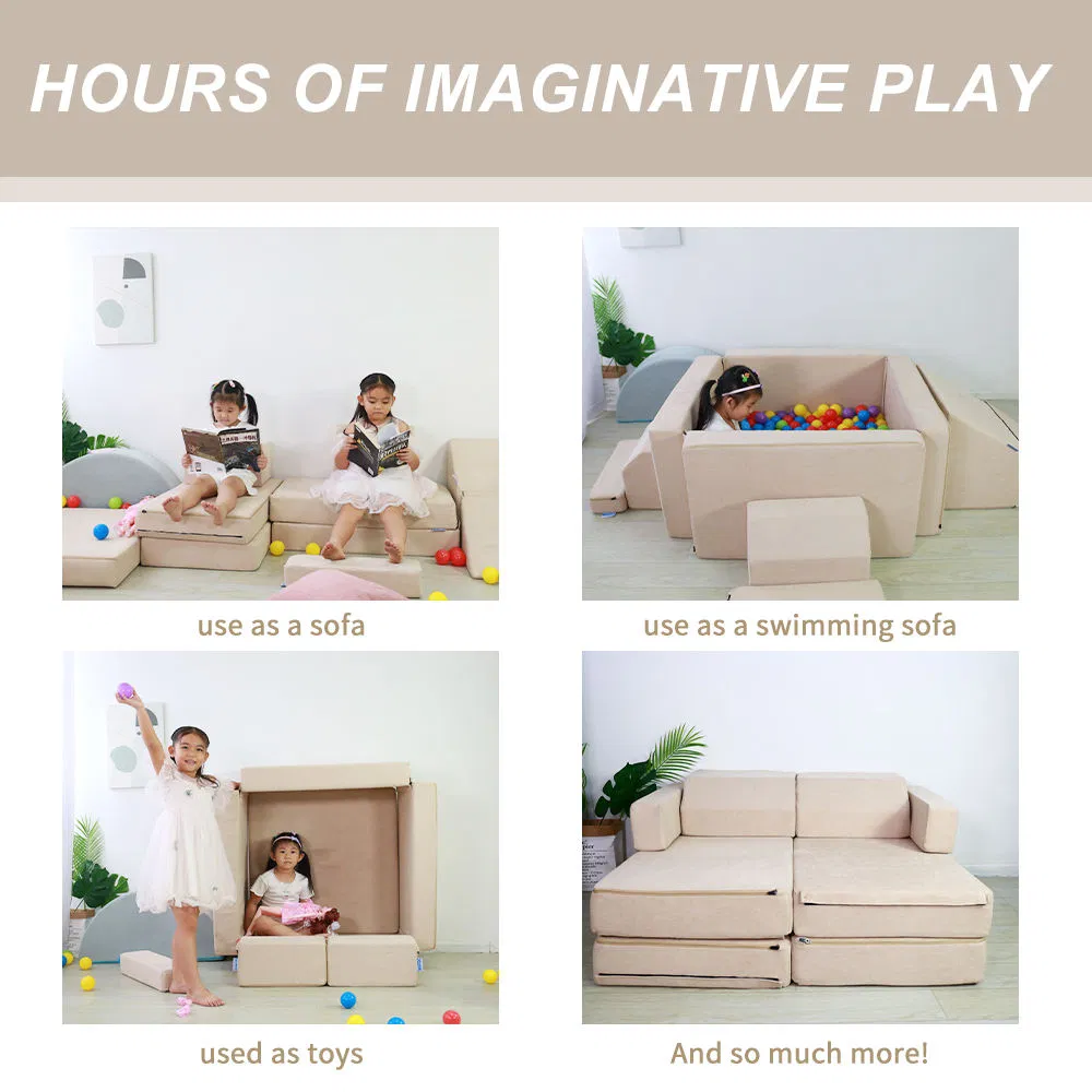 Foldable Foam Play Cushion Mats Kids Corner Room Couches Luxury Couch