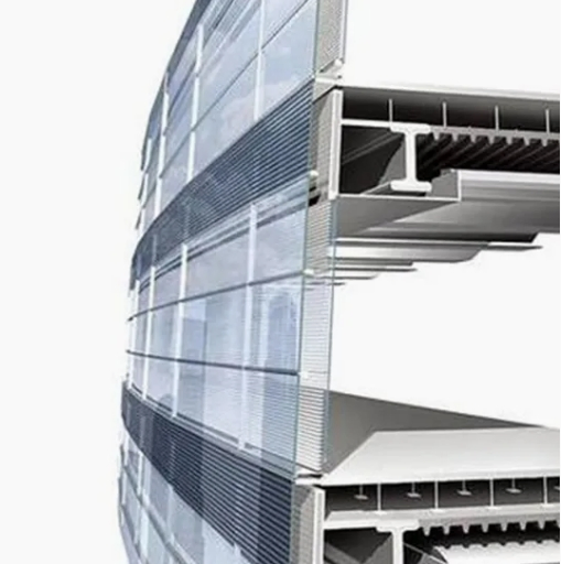Glass Facade System with Aluminum Frame for Modern Buildings