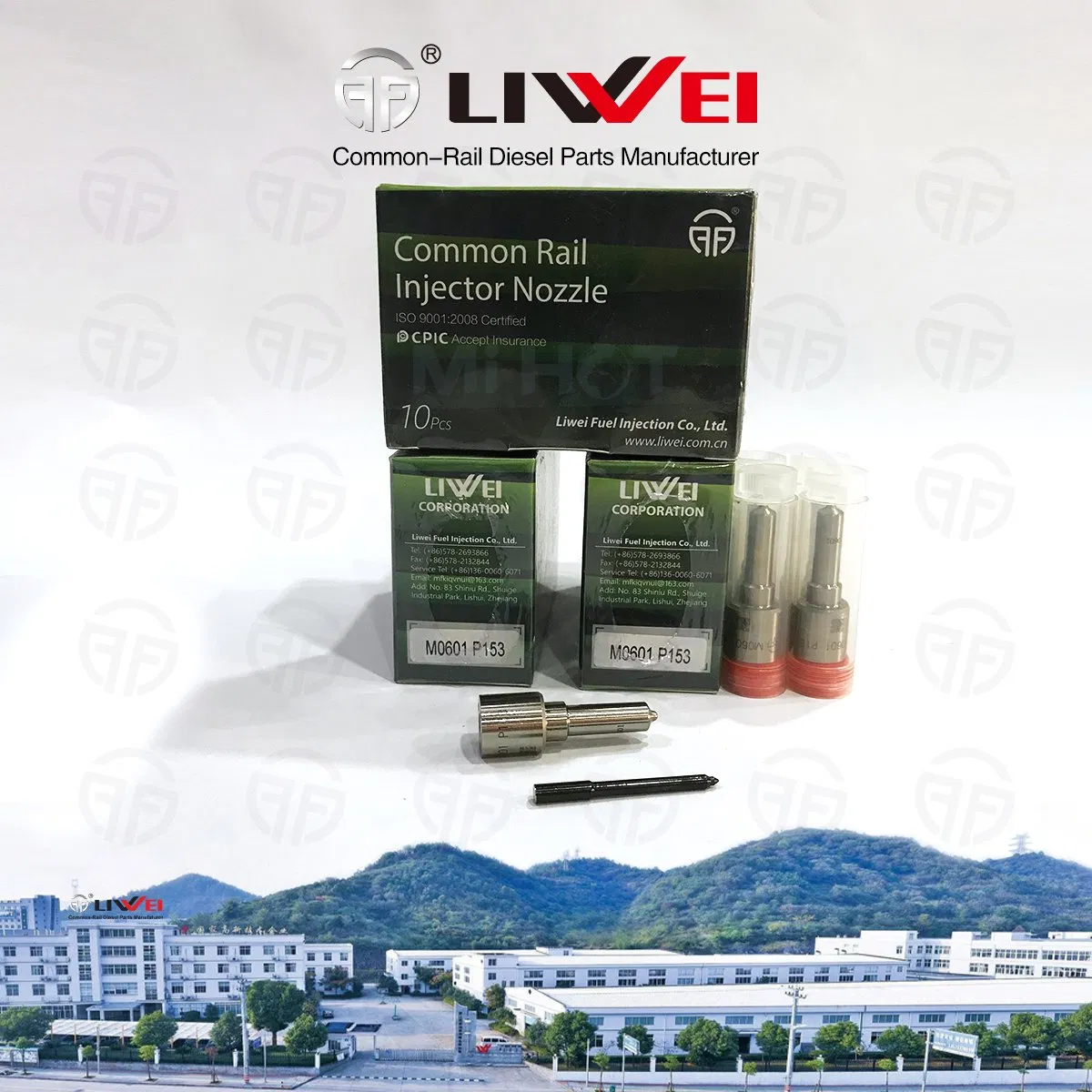 Liwei Bosch Common Rail Diesel Nozzle M0502 P147 for Siemens VDO Fuel Injector