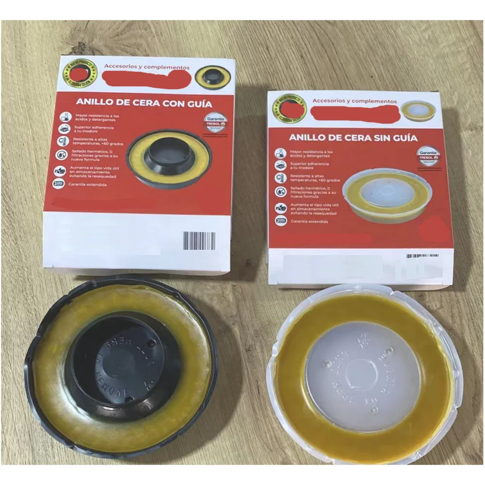 Plumbing Fitting Accwsorios Y Complementos Toilet Wax Seal Gasket Anillo De Cera Con Guia